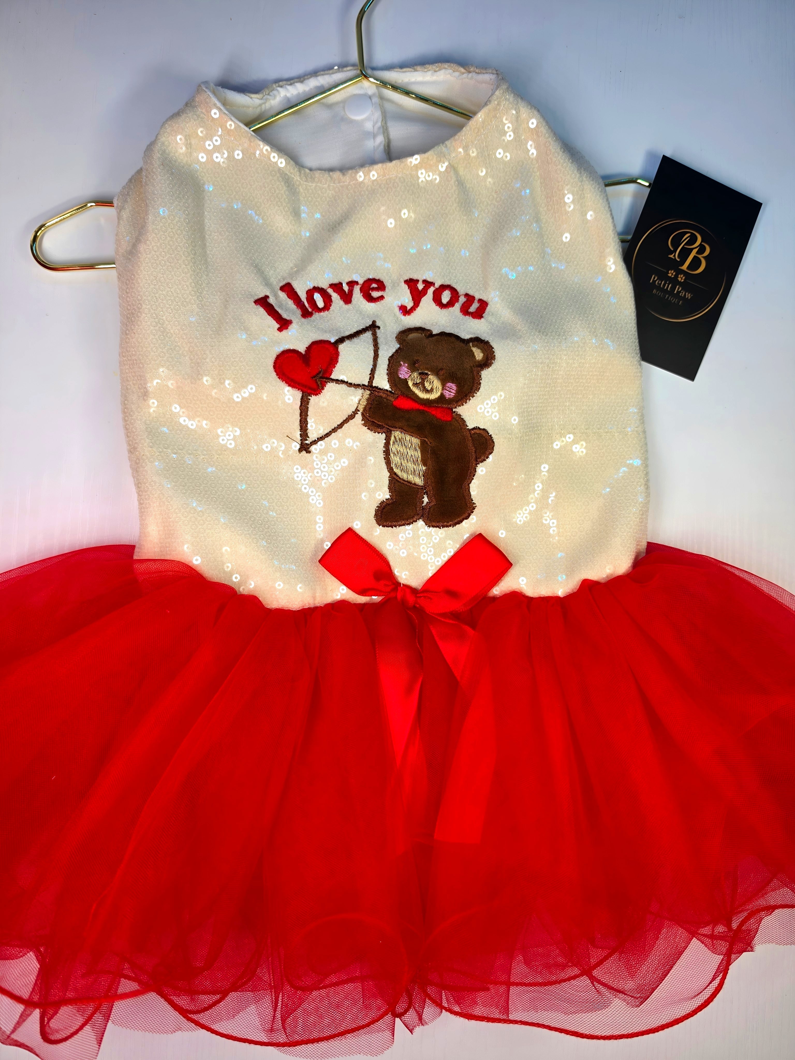 vestido de lentejuelas para mascotas