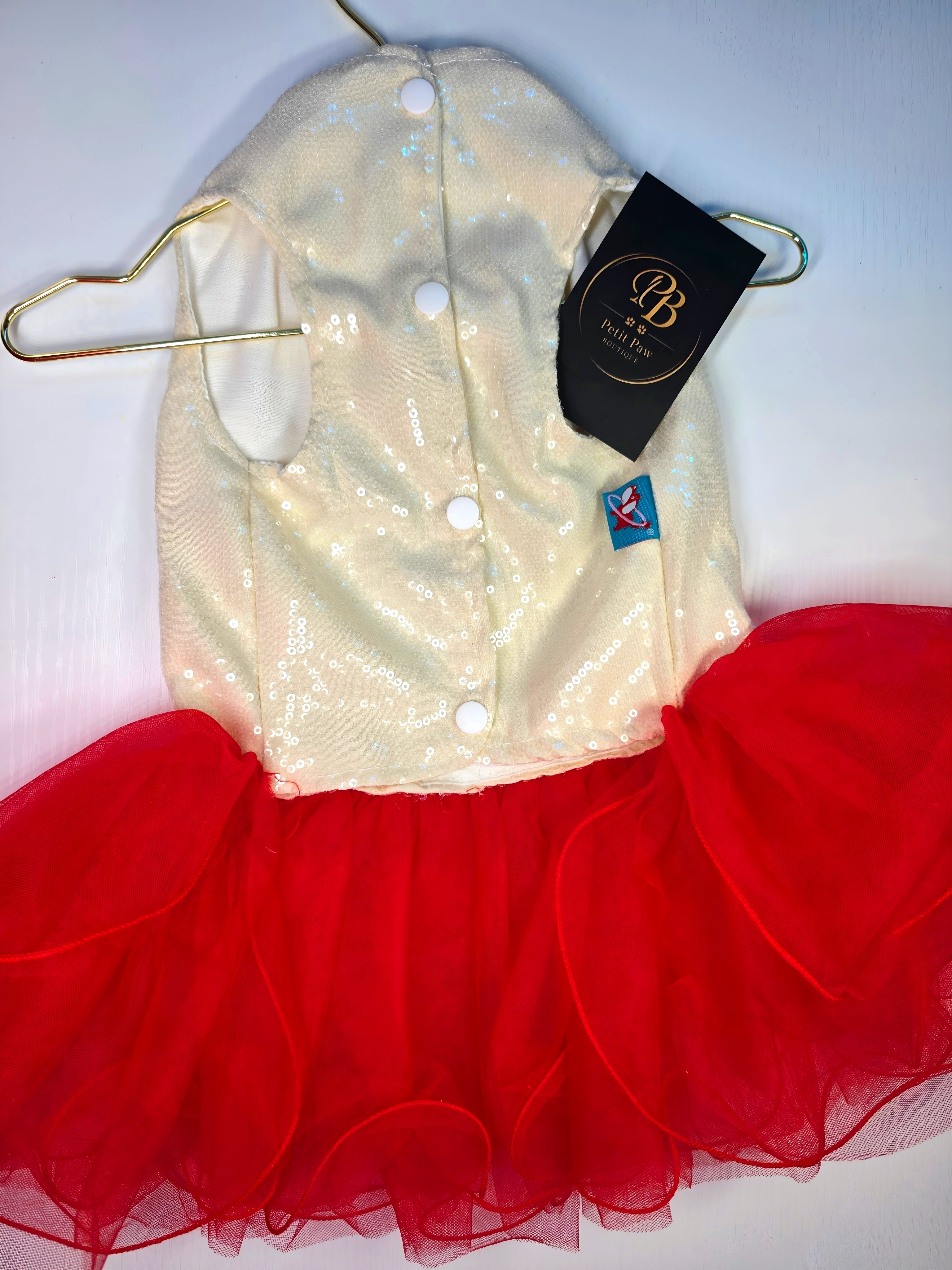 vestido de lentejuelas para mascotas