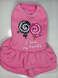 vestido para mascotas I Love My Family