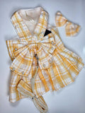 vestido tartán escocés para mascotas