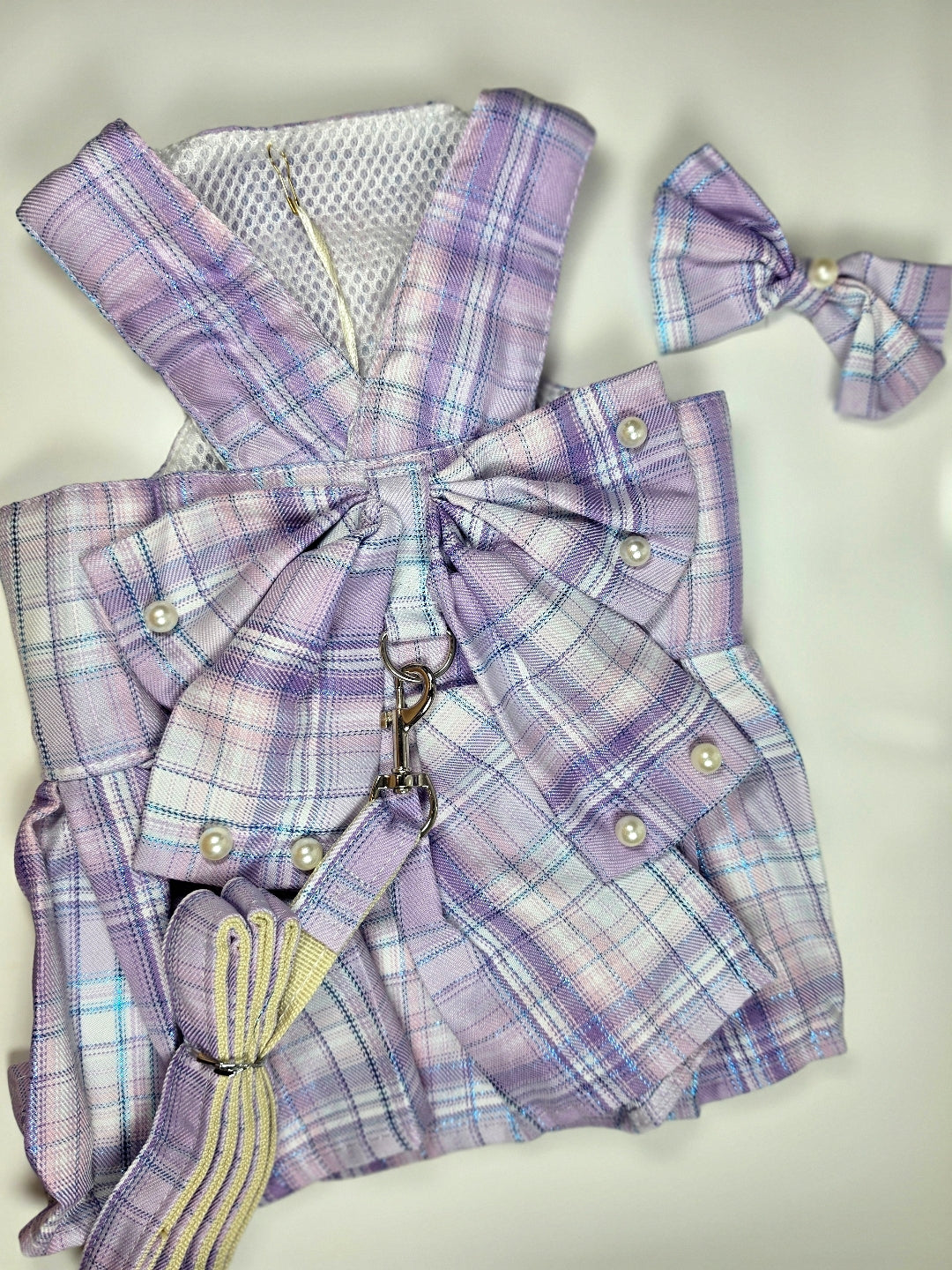 vestido tartán escocés para mascotas