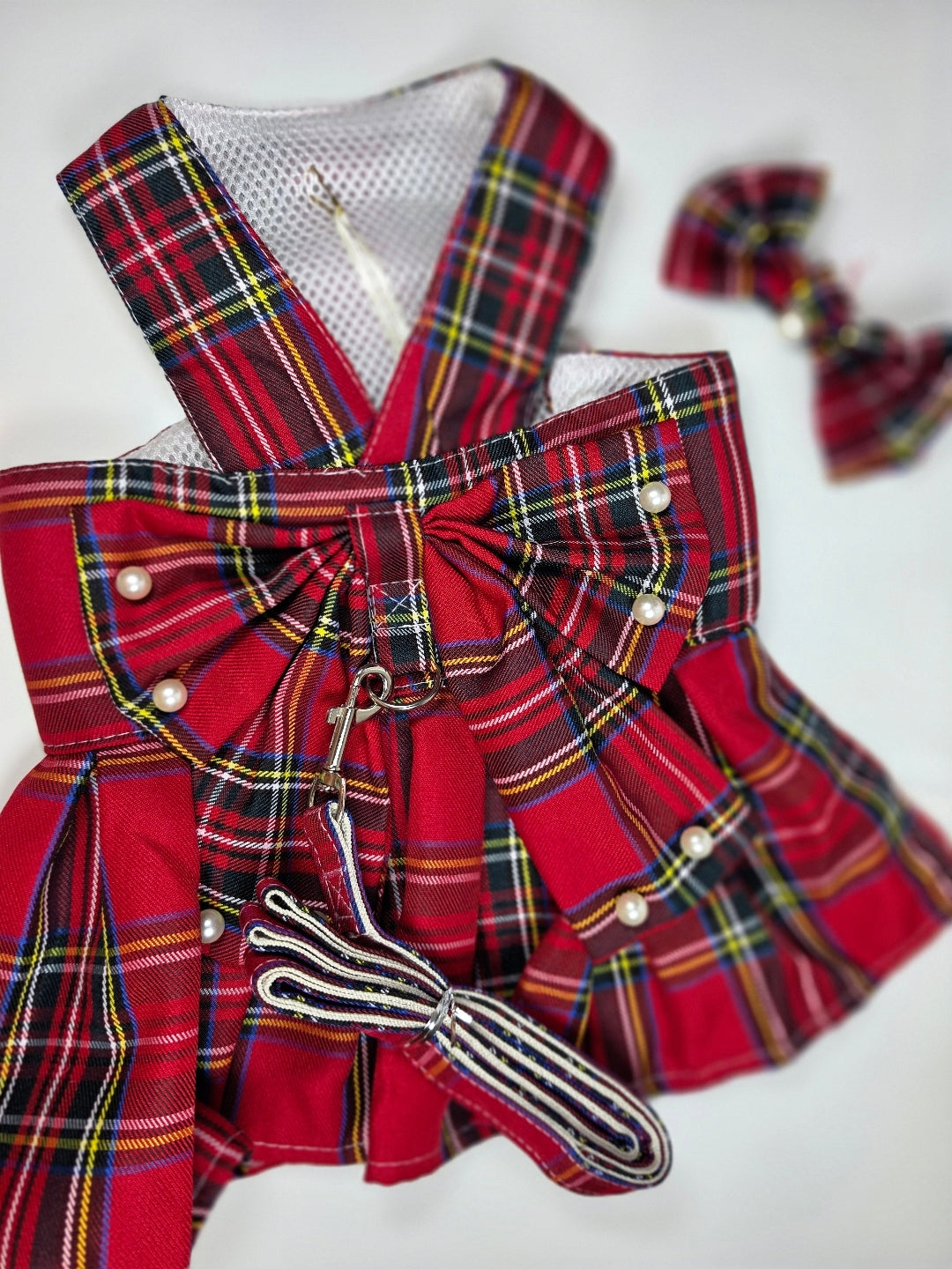 vestido tartán escocés para mascotas